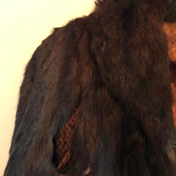 Vintage Mink Cape Fur Jacket O/S - Picture 6 of 6